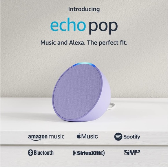 Amazon Purple Echo Pop Smart Assistant Wifi FullSound Compact Speaker With Alexa - Picture 1 of 4